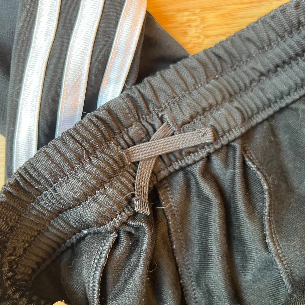 Kids Adidas Black Joggers Size M
